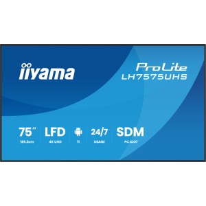iiyama LH7575UHS-B2AG Écran d'affichage dynamique Écran pla | JDB-Info