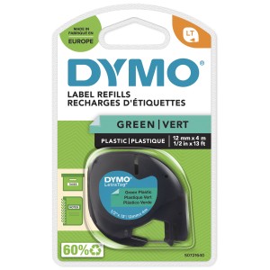 DYMO S0721640 ruban d'étiquette Noir sur vert | JDB-Info