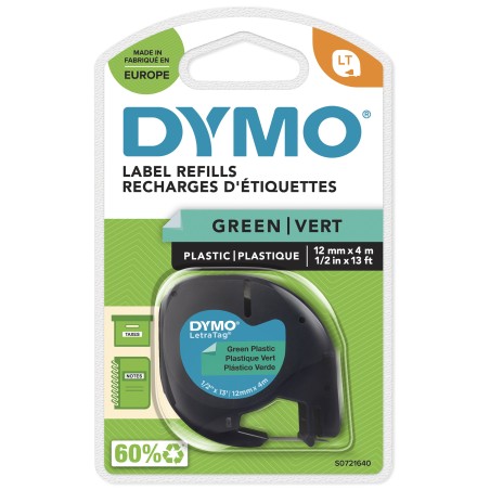 DYMO S0721640 ruban d'étiquette Noir sur vert | JDB-Info