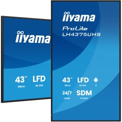iiyama LH4375UHS-B2AG Écran d'affichage dynamique Écran pla | JDB-Info
