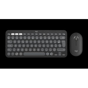 LOGITECH Pebble 2 Combo - TONAL GRAPHITE - (FRA) - 2.4GHZ/BT - N/A - CENTRAL-419 - UNIVERSAL
