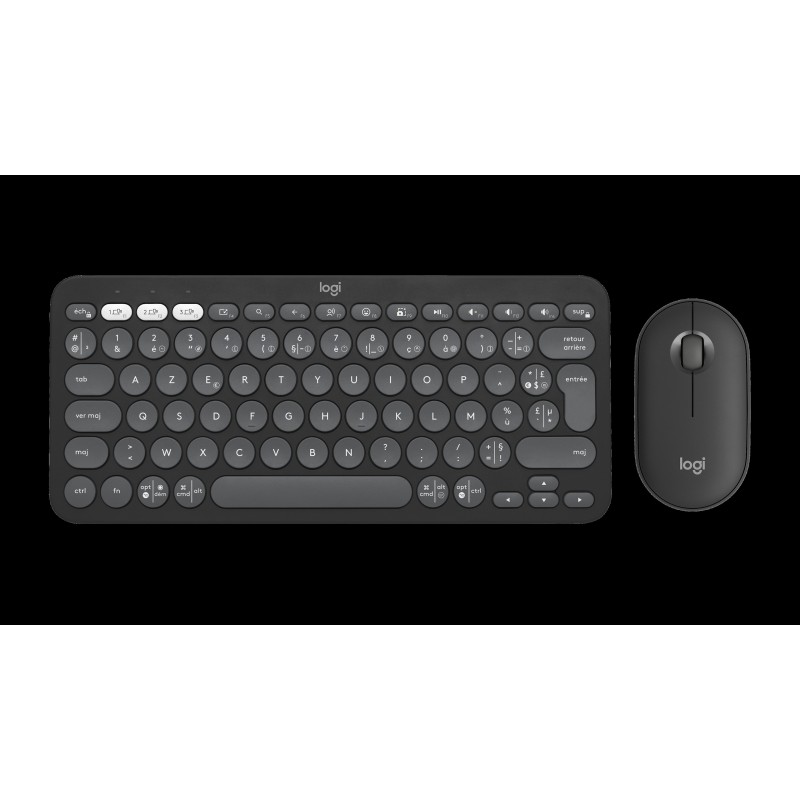 LOGITECH Pebble 2 Combo - TONAL GRAPHITE - (FRA) - 2.4GHZ/BT - N/A - CENTRAL-419 - UNIVERSAL