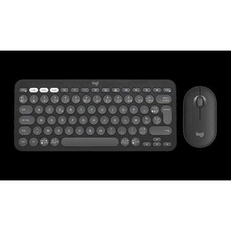 LOGITECH Pebble 2 Combo - TONAL GRAPHITE - (FRA) - 2.4GHZ/BT - N/A - CENTRAL-419 - UNIVERSAL
