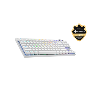 LOGITECH G PRO X TKL LIGHTSPEED Gaming Keyboard - WHITE - (US) INTL - 2.4GHZ/BT - N/A - EMEA28-935 - TACTILE