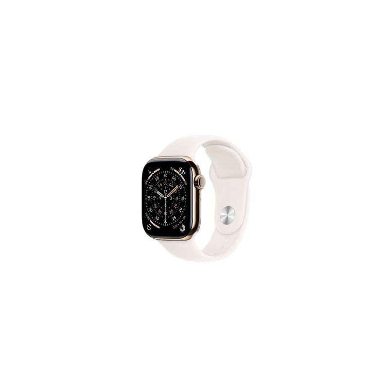 APPLE Watch Series 11GPS + Cellular 42mmGold Titanium Case with Light Blush Sport Band - S/M
