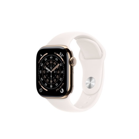 APPLE Watch Series 11GPS + Cellular 42mmGold Titanium Case with Light Blush Sport Band - S/M