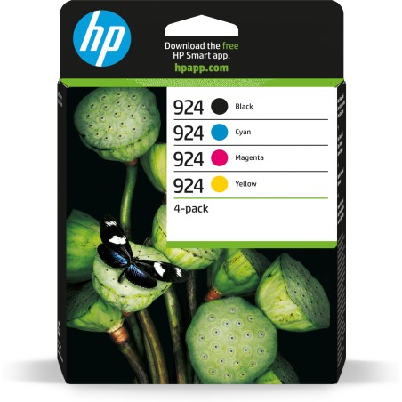 HP 924 4-Pack CMYK(4) Original Ink Cartridge cartouche d'en | JDB-Info