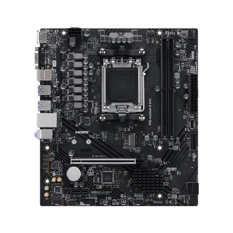 MSI PRO A620AM-B EVO carte mère AMD A620A Emplacement AM5 A | JDB-Info