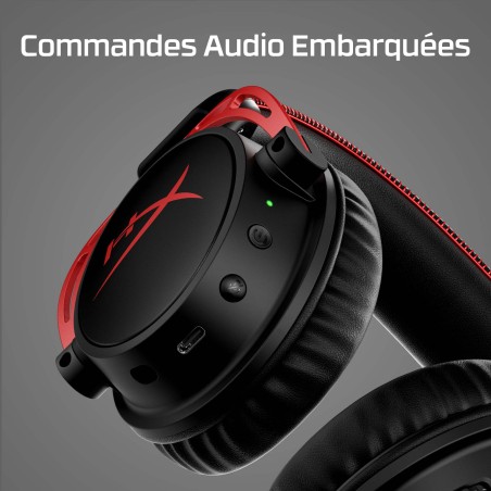 Casque gaming sans fil HyperX Cloud Alpha (noir-rouge) | JDB-Info