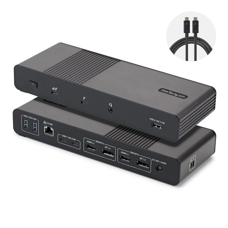 StarTech.com 206UE-TB5USB4DOCK station d'accueil Avec fil T | JDB-Info