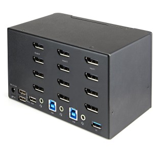 StarTech.com Switch KVM 2 Ports Quadruple Écran DisplayPort | JDB-Info