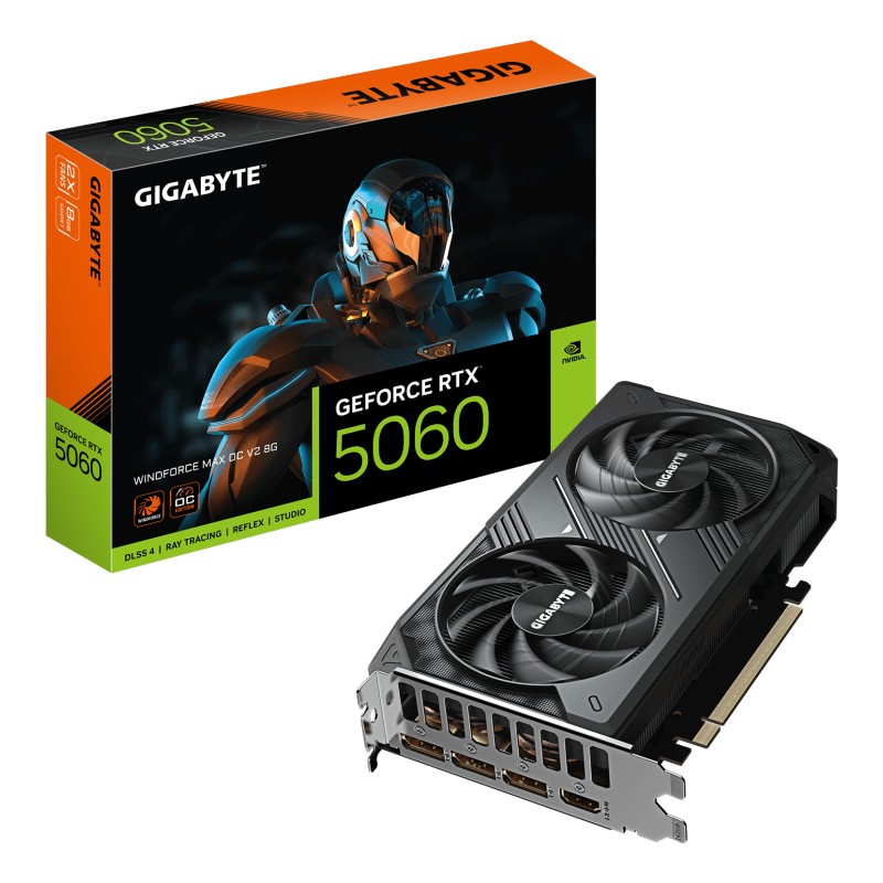 GIGABYTE GeForce RTX 5060 WINDFORCE MAX OC V2 8G 8 Go | JDB-Info