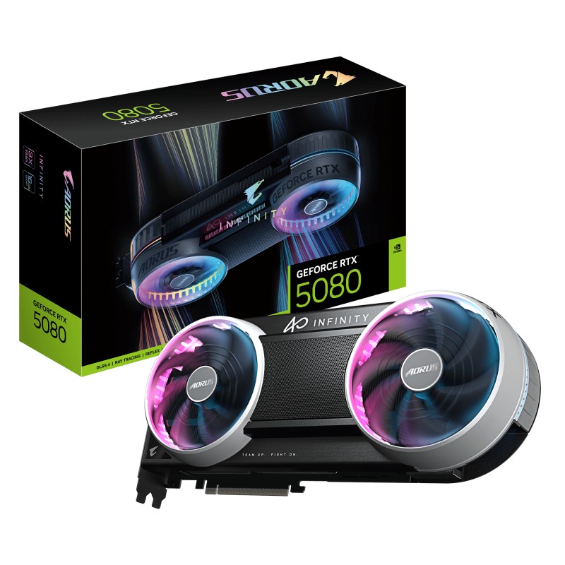 GIGABYTE AORUS GeForce RTX 5080 INFINITY 16G NVIDIA 16 Go G | JDB-Info