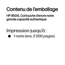 HP 953XL Cartouche d’encre noire grande capacité authentiqu | JDB-Info
