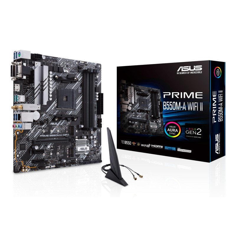 ASUS PRIME B550M-A WIFI II AMD B550 Emplacement AM4 micro A | JDB-Info