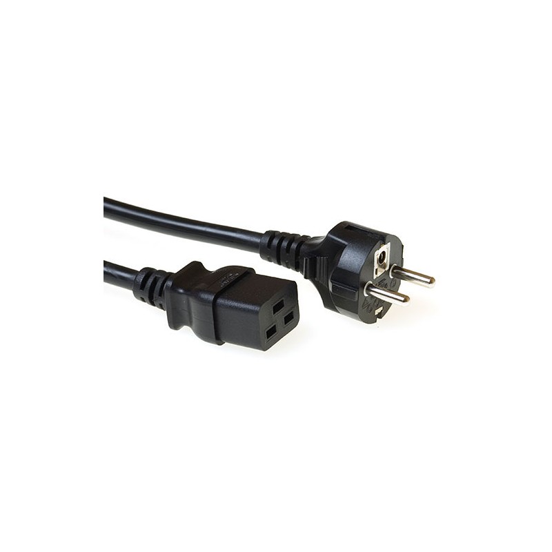 ACT AK5148 câble électrique Noir 5 m CEE7/7 Coupleur C19 | JDB-Info