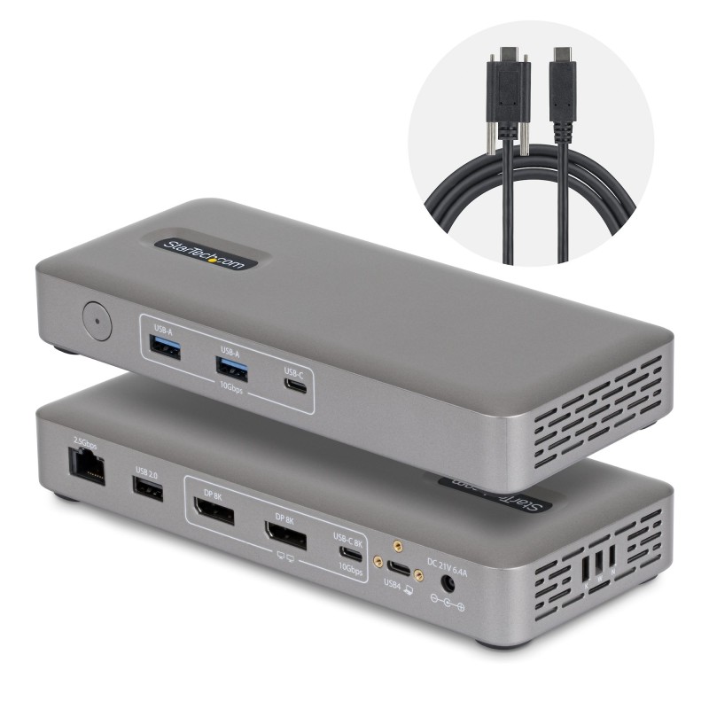 StarTech.com Station d'Accueil USB4, Double Sortie 4K 144Hz | JDB-Info