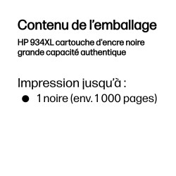 HP 934XL cartouche d'encre noire grande capacité authentiqu | JDB-Info