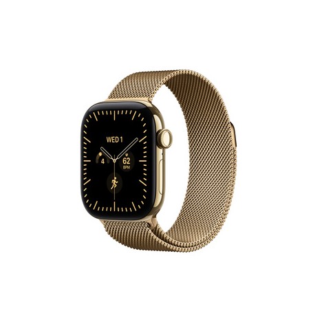 APPLE Watch Series 12 GPS + Cellular 42mm Radiant Gold Titanium Case with Radiant Gold Milanese Loop