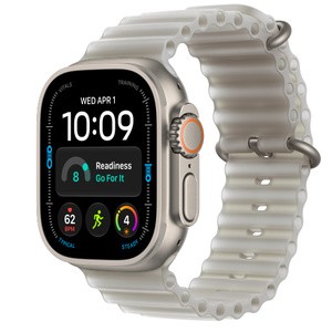 APPLE Watch Ultra 4 GPS + Cellular 49mm Natural Titanium Case with Translucent Grey Ocean Band