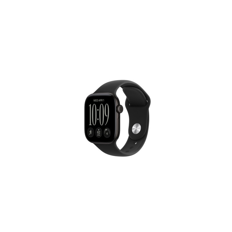 APPLE Watch Series 12 GPS + Cellular 42mm Black Aluminium Case with Black Sport Band S/M