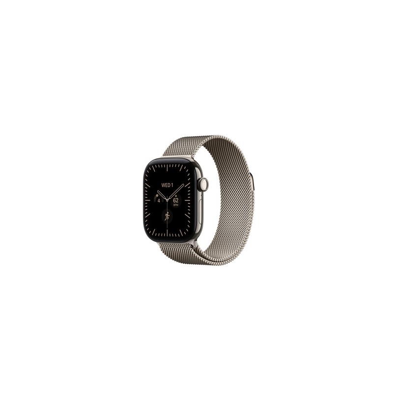 APPLE Watch Series 12 GPS + Cellular 42mm Natural Titanium Case with Natural Milanese Loop