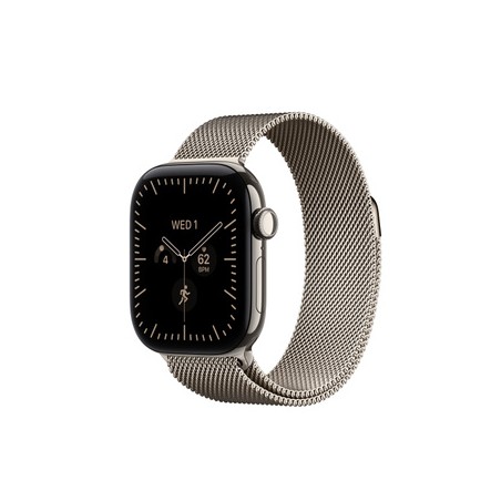APPLE Watch Series 12 GPS + Cellular 42mm Natural Titanium Case with Natural Milanese Loop