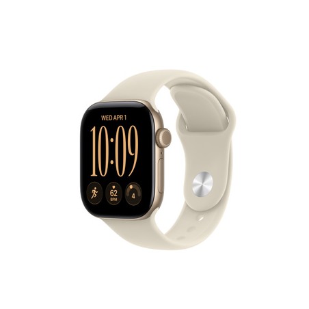 APPLE Watch Series 12 GPS 42mm Light Gold Aluminium Case with Sand Sport Band M/L