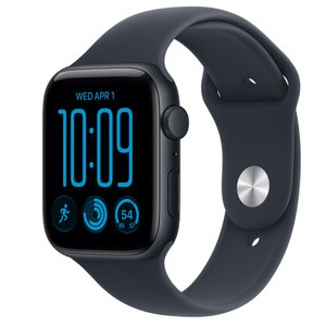 APPLE Watch SE 3 GPS 44mm Midnight Aluminium Case with Navy Blue Sport Band S/M