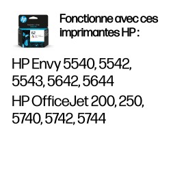 HP 62 cartouche d'encre trois couleurs authentique | JDB-Info