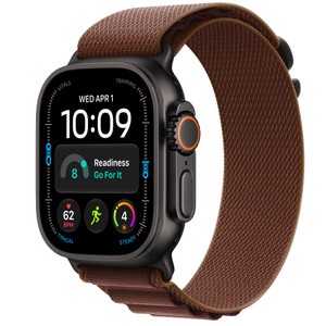 APPLE Watch Ultra 4 GPS + Cellular 49mm Black Titanium Case with Burgundy Alpine Loop - L