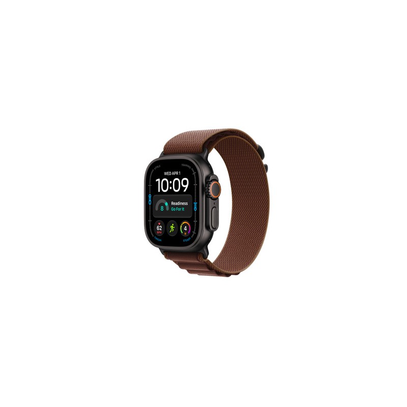 APPLE Watch Ultra 4 GPS + Cellular 49mm Black Titanium Case with Burgundy Alpine Loop - L