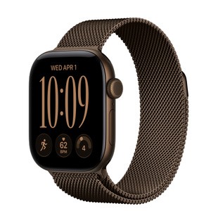 APPLE Watch Series 12 GPS + Cellular 42mm Dark Bronze Aluminium Case with Dark Bronze Milanese Loop