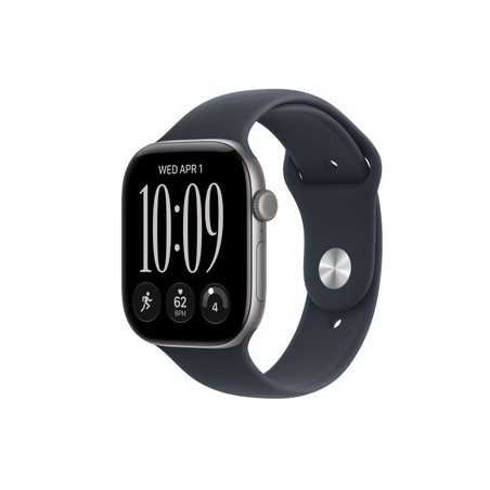 APPLE Watch Series 12 GPS + Cellular 46mm Space Grey Aluminium Case with Navy Blue Sport Band M/L