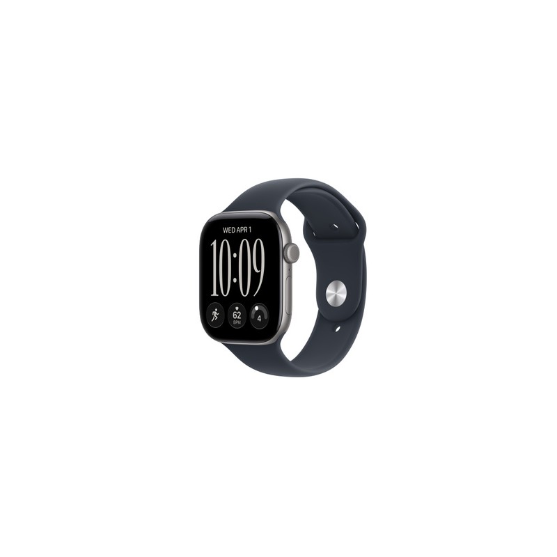 APPLE Watch Series 12 GPS 46mm Space Grey Aluminium Case with Navy Blue Sport Band M/L