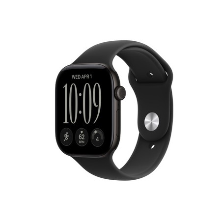 APPLE Watch Series 12 GPS 46mm Black Aluminium Case with Black Sport Band M/L