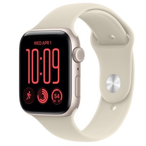 APPLE Watch SE 3 GPS + Cellular 44mm Starlight Aluminium Case with Sand Sport Band M/L