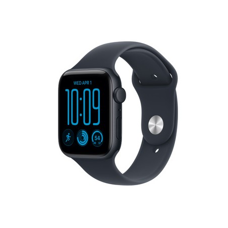 APPLE Watch SE 3 GPS 44mm Midnight Aluminium Case with Navy Blue Sport Band M/L