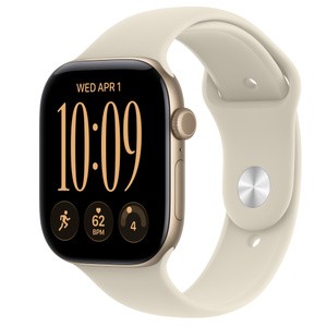 APPLE Watch Series 12 GPS 46mm Light Gold Aluminium Case with Sand Sport Band S/M