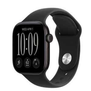 APPLE Watch Series 12 GPS 42mm Black Aluminium Case with Black Sport Band M/L