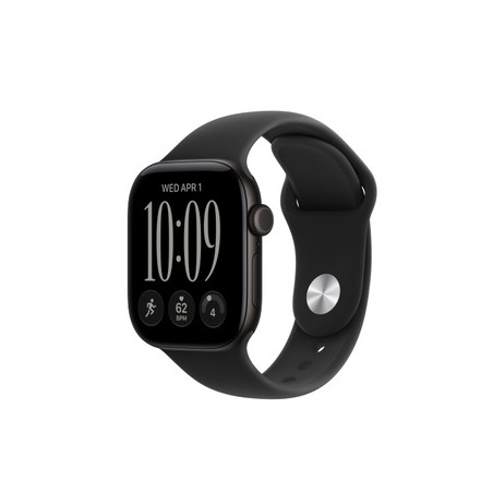 APPLE Watch Series 12 GPS 42mm Black Aluminium Case with Black Sport Band M/L