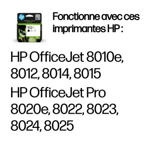 HP 912XL High Yield Black Original Ink Cartridge cartouche | JDB-Info