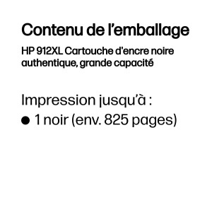 HP 912XL High Yield Black Original Ink Cartridge cartouche | JDB-Info