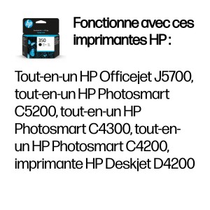 HP 350 Black Original Ink Cartridge cartouche d'encre 1 piè | JDB-Info