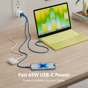 Targus HyperJuice Flex 65W GaN Ordinateur portable, Smartph | JDB-Info