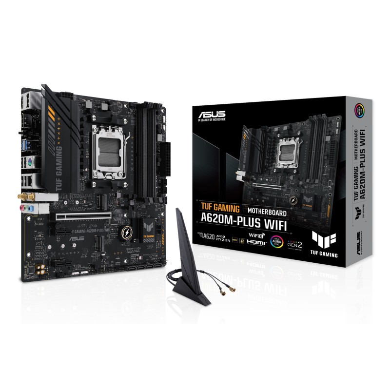ASUS TUF GAMING A620M-PLUS WIFI AMD A620 Emplacement AM5 mi | JDB-Info