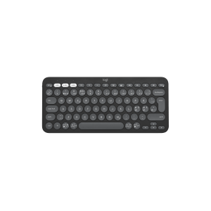 LOGITECH Pebble Keys 2 K380s Keyboard wireless Bluetooth LE QWERTY Nordic Danish/Finnish/Norwegian/Swedish tonal graphite (PAN)