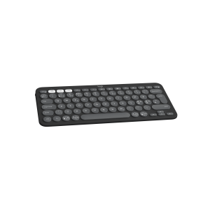 LOGITECH Pebble Keys 2 K380s Keyboard wireless Bluetooth LE QWERTY Nordic Danish/Finnish/Norwegian/Swedish tonal graphite (PAN)