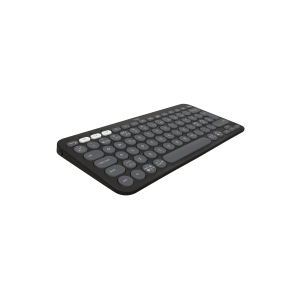 LOGITECH Pebble Keys 2 K380s Keyboard wireless Bluetooth LE QWERTY Nordic Danish/Finnish/Norwegian/Swedish tonal graphite (PAN)