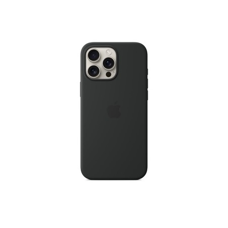 APPLE iPhone16 Pro Max Silicone Case with MagSafe - Black